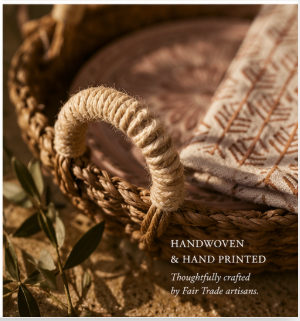 Bread Warmer & Basket Gift Set with Tea Towel - Vintage Flower