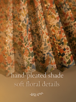 Veil & Ember™ Wildflower Pleated Lamp